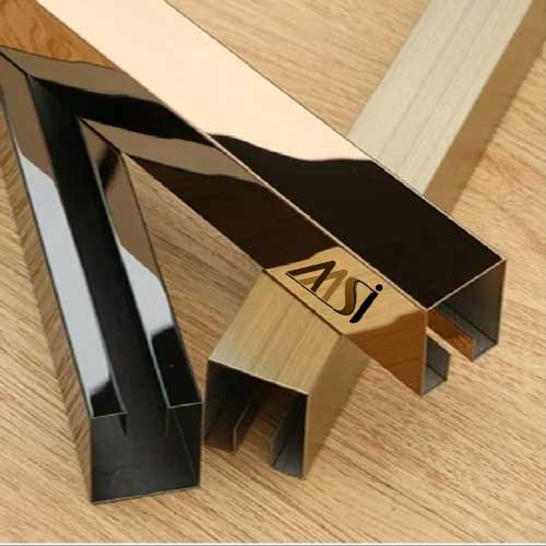 Stainless Steel PVD Coated Glass Profile