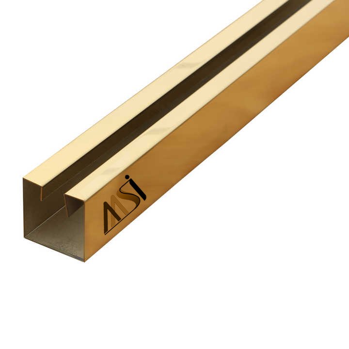 Stainless Steel PVD Coated Glass Profile